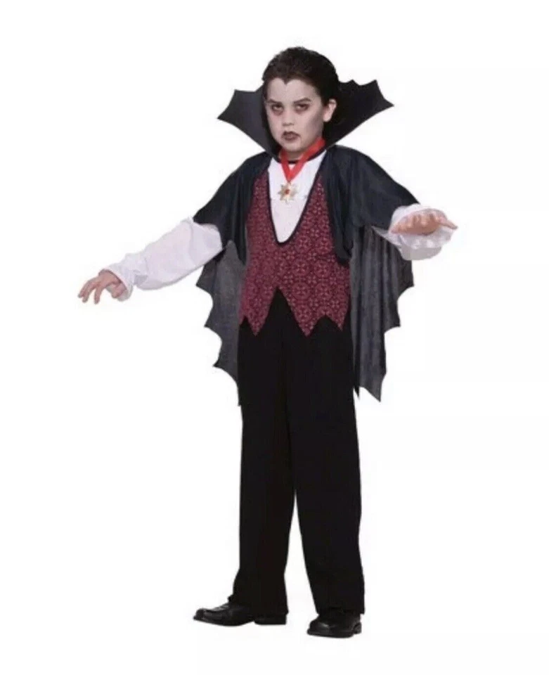 Rubie's Vampire Costume for Boys (Medium) Red and Black