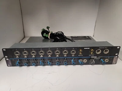 Shure SCM810 8-Channel 1U Microphone Mixer w/ RKC-800 XLR Connector Kit Bridge - Image 1 of 4