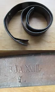 Original Leder - Riemen für das Koppelschloss B. J. A. XVIII gestempelt / 1. WK - Bild 1 von 5