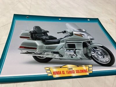 Honda GL1500SE Goldwing 1999 1500 GL Ficha Tarjeta Moto Pasión Colección Atlas - Imagen 1 de 2
