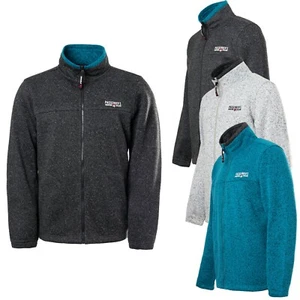 Mens Fleece Jacket Full Zip Up Passenger's Heavy Hiking Anti Pill Cardigan Work - Picture 1 of 10