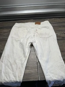 Levis 501 USA Red Tag size 40x32 White RARE Vintage Button fly - Picture 1 of 12