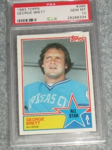 1983 Topps Baseball #388 George Brett All Star PSA 10 Gem Mint - Picture 1 of 2