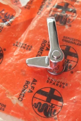 Alfa Romeo Spider Driver Side Vent Window Chrome Latch 72-94 NEW - Image 1 of 4