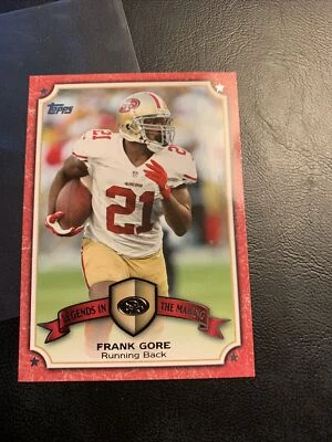 B50b Lm Fg Frank gore San Francisco 49ers 2013 topps legends in the making￼ - Image 1 of 2