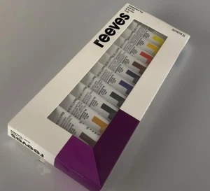 Juego de 12 tubos de pintura al óleo Reeves sellado de fábrica - Imagen 1 de 7