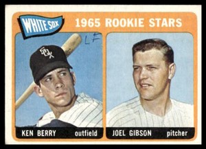 1965 Topps #368 Ken Berry / Joel Gibson RC  Chicago White Sox LOW GRADE