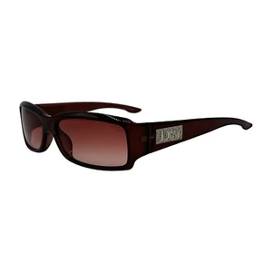 Dior Sunglasses Logo Rectangle Wrap Burgundy Crystal Diamante Night 4 Vintage - Picture 1 of 9