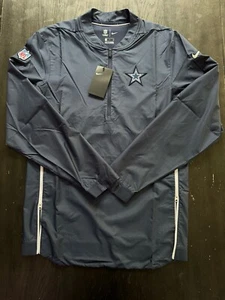 New Mens Nike Dallas Cowboys Sideline Lockdown Half-Zip Jacket Sty 10003485 Sz S - Picture 1 of 2