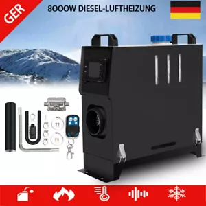 12V 8KW Diesel Standheizung Luftheizung Heizung Auto Air Heater PKW LKW LCD DE - Bild 1 von 13