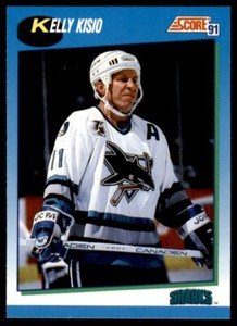 1991-92 Score Canadian Bilingual Kelly Kisio San Jose Sharks #553
