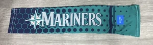 Baseball Seattle Mariners manica imbottita verde/blu aderente logo NUOVO - Foto 1 di 4
