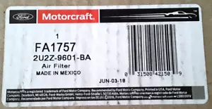 GENUINE FORD 99-03 Super Duty Air Filter Cleaner Element Updated Intake 7.3L NEW - Picture 1 of 2