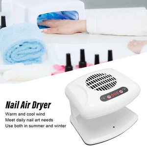 Single Hand Nail Air Warm Dryer Cool Wind Automatic Sensor Nail Fan Blow Dryer - Picture 1 of 12