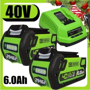 40 V 6.0Ah 29472 For Greenworks 40V Lithium G-MAX Battery /Charger 29462 24312 - Picture 1 of 17