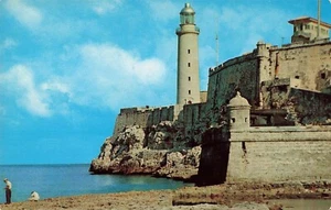 Havana Cuba Postcard  Castillo Del Morro About 1954  B3 - Picture 1 of 2