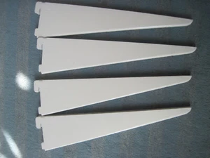 4 Regalhalter, Regalwinkel, Regalträger, weiß, 270mm, Element Systems - Bild 1 von 5