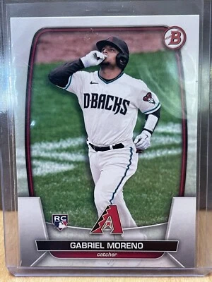 Gabriel Moreno Rookie Card RC 2023 Bowman Base Arizona Diamondbacks #69 - Image 1 of 2