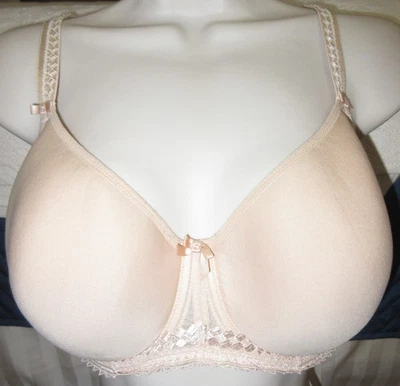 FANTASIE fl2024 REBECCA LACE NUDE contour T shirt UW  bra 32 H - Image 1 of 4