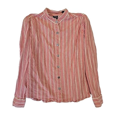 Camisa ajustada Panhandle para mujer con botones delanteros Cottagecore abullonada hombro occidental Foto 1 de 4