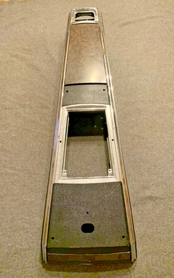 1968 Pontiac Firebird console de piso automático preto cromado madeira burlwood - Imagem 1 de 4