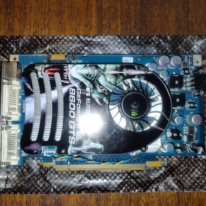 ECS NVIDIA GeForce 8600GTS 256 MB DDR3 PCIe DVI S-Video Suits Windows XP Vista 7 - Picture 1 of 5