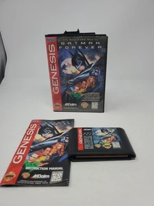 Batman Forever Sega Genesis Complete With Manual CIB - Picture 1 of 9