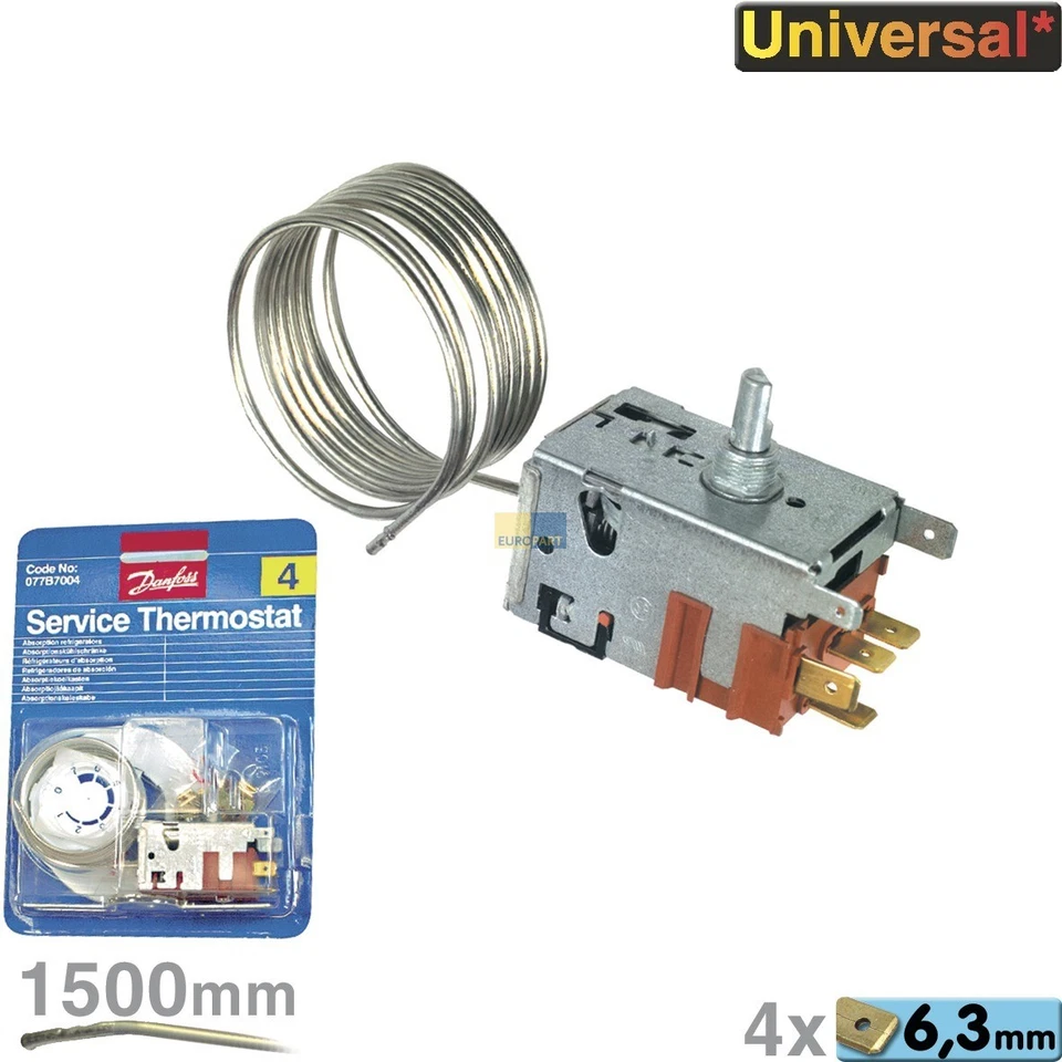 Termostato 077B7004 Danfoss Nr.4 1500Mm AMP 4X6,3Mm AMP - Immagine 1 di 1