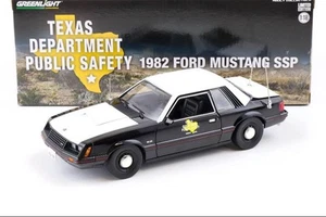 1:18 Greenlight 1982 Ford Mustang 5.0 Coupe SSP Texas Department Public Safety - Picture 1 of 4