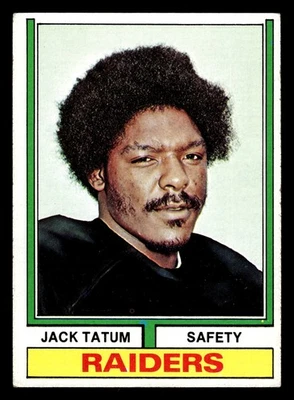 1974 Topps FOOTBALL Jack Tatum #14 Oakland Raiders HIGHER GRADE - Image 1 of 2