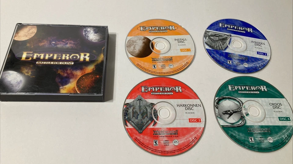Emperor Battle for Dune PC CD-ROM Game 4 Disc Set - Image 1 of 1