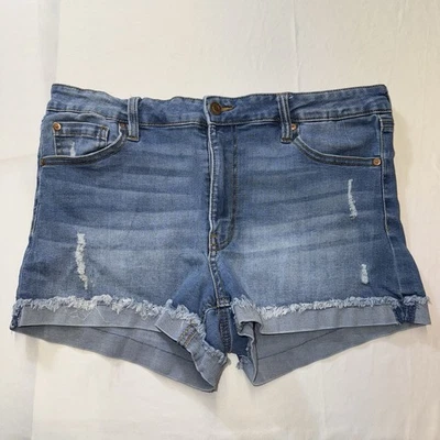 Pantalones cortos de mezclilla para mujer Celebrity rosa talla 15 Foto 1 de 4