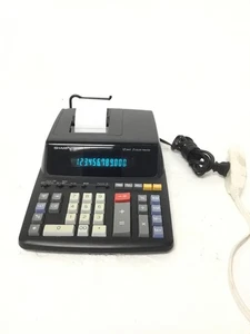 Sharp EL-2196BL Desktop Printing Calculator 12-Digit 2-Color Print FREE SHIPPING - Picture 1 of 8