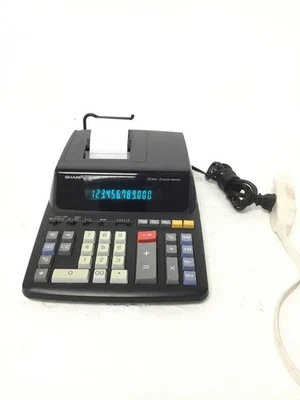 Sharp EL-2196BL Desktop Printing Calculator 12-Digit 2-Color Print FREE SHIPPING - Image 1 of 4