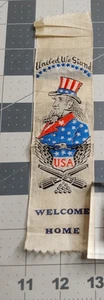WWI ERA Uncle Sam United We Stand Welcome Home Band - Bild 1 von 4
