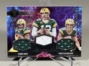 2022 Panini Elements #TC-GB Aaron Rodgers/Christian Watson/Aaron Jones 75/75 - Foto 1 di 3