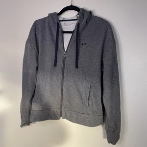 Under Armour Damen-Hoodie mit durchgehendem Reißverschluss grau Größe L - Bild 1 von 4