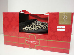 WOMENS  SLIPPERS LEOPARD PRINT SCUFF SYTLE SIZE SMALL SIZE 5-6