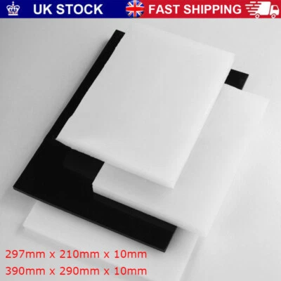 HDPE Plastic Sheet Panel 10mm Thick Black White High Density Polyethylene Board