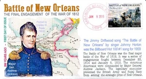 COVERSCAPE computer generated 200th anniversary of Battle of New Orleans U/O fdc - Picture 1 of 1