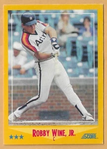 ROBBIE WINE, JR. HOUSTON ASTROS #496 - SCORE NM-MT 1988 - Picture 1 of 2