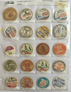 Vintage verschiedene Milchflaschenverschlüsse Posten 20 Stück - Bild 1 von 12