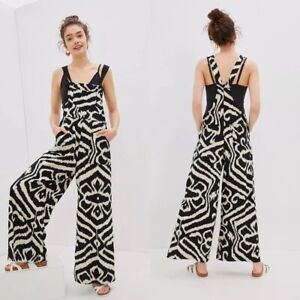 Anthropologie Women's  Size Small Constance Wide-Leg Overalls