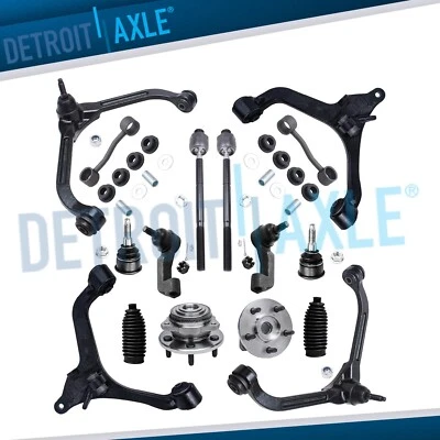 16pc Front Control Arms Wheel Hub Bearing for 2002 2003 2004 Jeep Liberty No ABS - Image 1 of 4