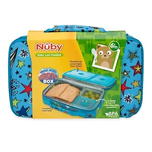 Nuby Stars Insulated Bento Lunch Box with Reusable Ice Pack - On-the-Go - Fun - Picture 1 of 6