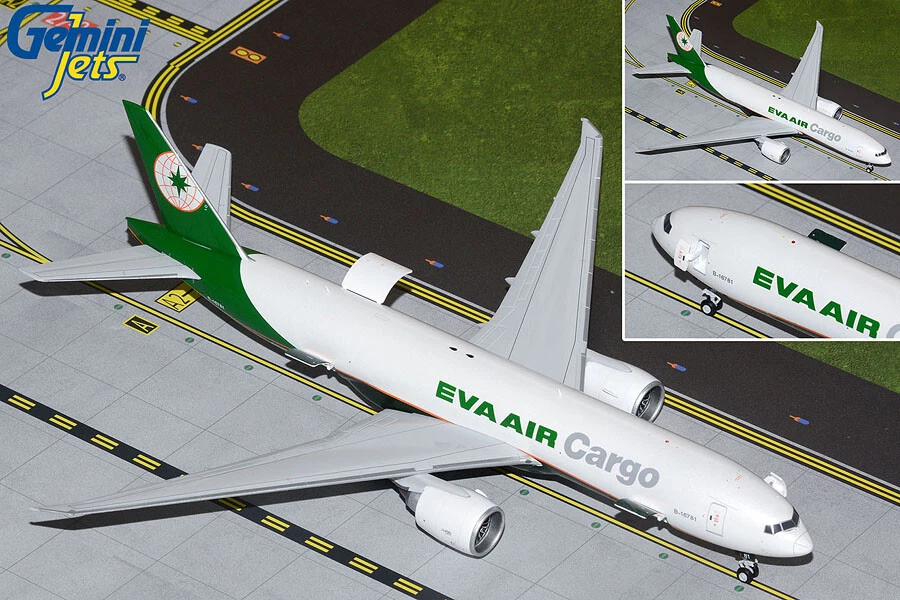 Boeing 777f Aircraft Eva Air Cargo 1/200 Diecast Model By Geminijets G2eva950