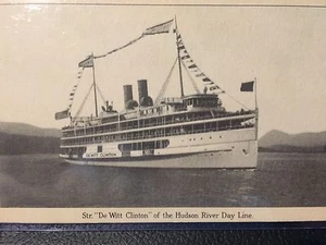 Vintage postcard: Str. "De Witt Clinton" of the Hudson River Day Line - Picture 1 of 10