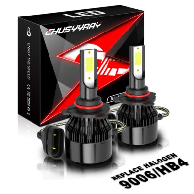 2x 9006 HB4 LED Headlight Bulbs Low Beam for Jeep Grand Cherokee 1999-2010 White - Image 1 of 4