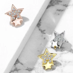 Accesorio de anclaje dérmico piercing ancla circonita anclaje de piel 3 colores estrellas SAC22 - Imagen 1 de 8