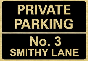 Private Parking Sign Personalised No Parking Keep Clear UK Metal Sign Waterproof - Picture 1 of 3